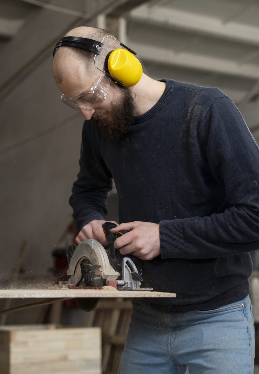 man-working-cutting-mdf-board